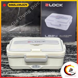 Hộp cơm cắm điện 3 ngăn inox 2LOCK korea