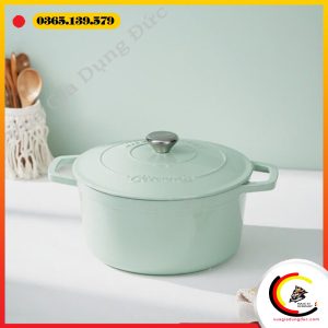 NỒI GANG TRÁNG MEN CAO CẤP CIWETE - PASTEL SIZE 24CM