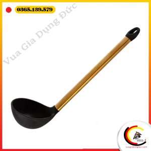 Muôi nấu CIWETE cán vàng đồng dài 30cm