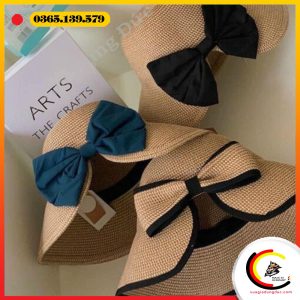 Mũ cói chống nắng, chống tia UV 99% Cut – UPF 50+