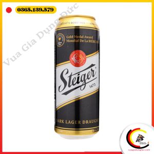 Bia đen Tiệp Steiger két 24 lon (dung tích 500ml/lon)