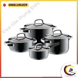 Bộ nồi Wmf Fusiontec Mineral Pot Set (3 nồi + 1 quánh) màu xám