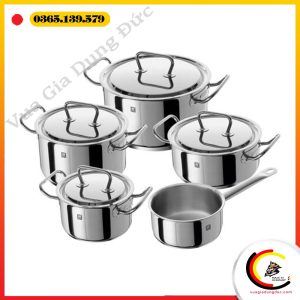 Bộ nồi vung thép Zwilling Twin Classic 5 món