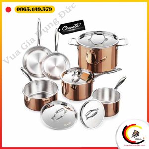 Bộ nồi chảo cao cấp 6 món vàng đồng CIWETE