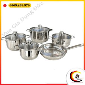 Bộ nồi WMF Diadem Plus 5 món kèm chảo thép WMF 24cm