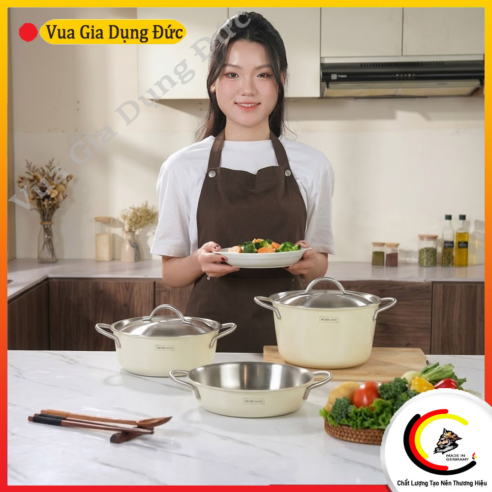 BỘ NỒI MICHELANGELO NESTING 3 MÓN