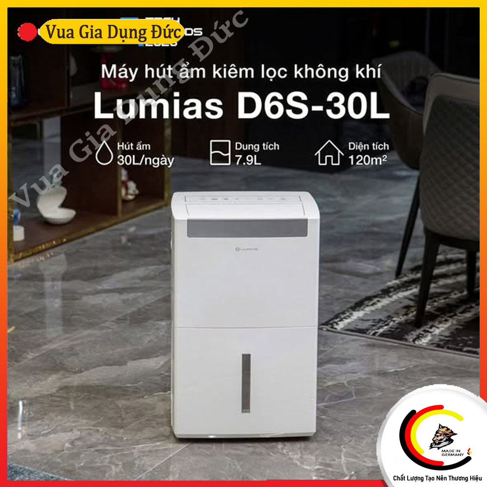 Máy hút ẩm kiêm lọc không khí Lumias D6S-30L