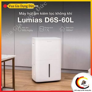 Máy hút ẩm kiêm lọc không khí thông minh Lumias D6s-60L