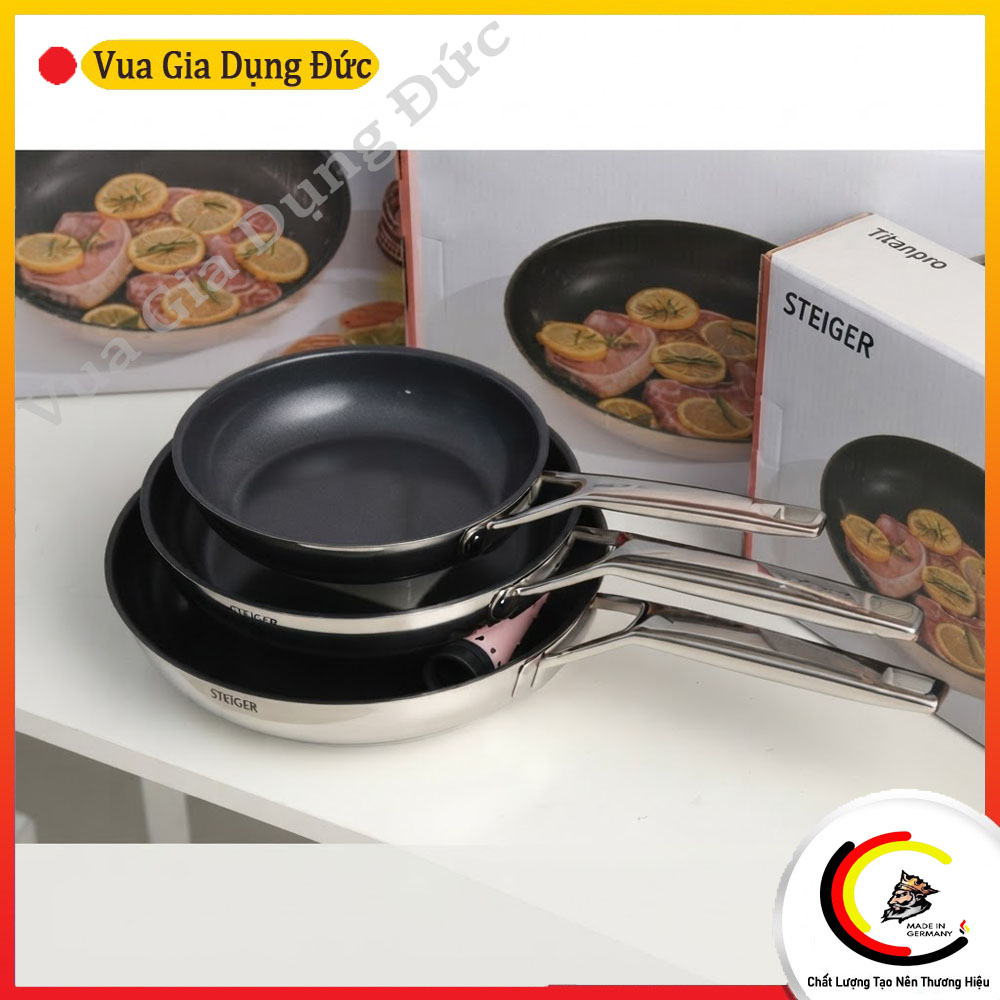 Chảo rán chống dính STEIGER TitanPro