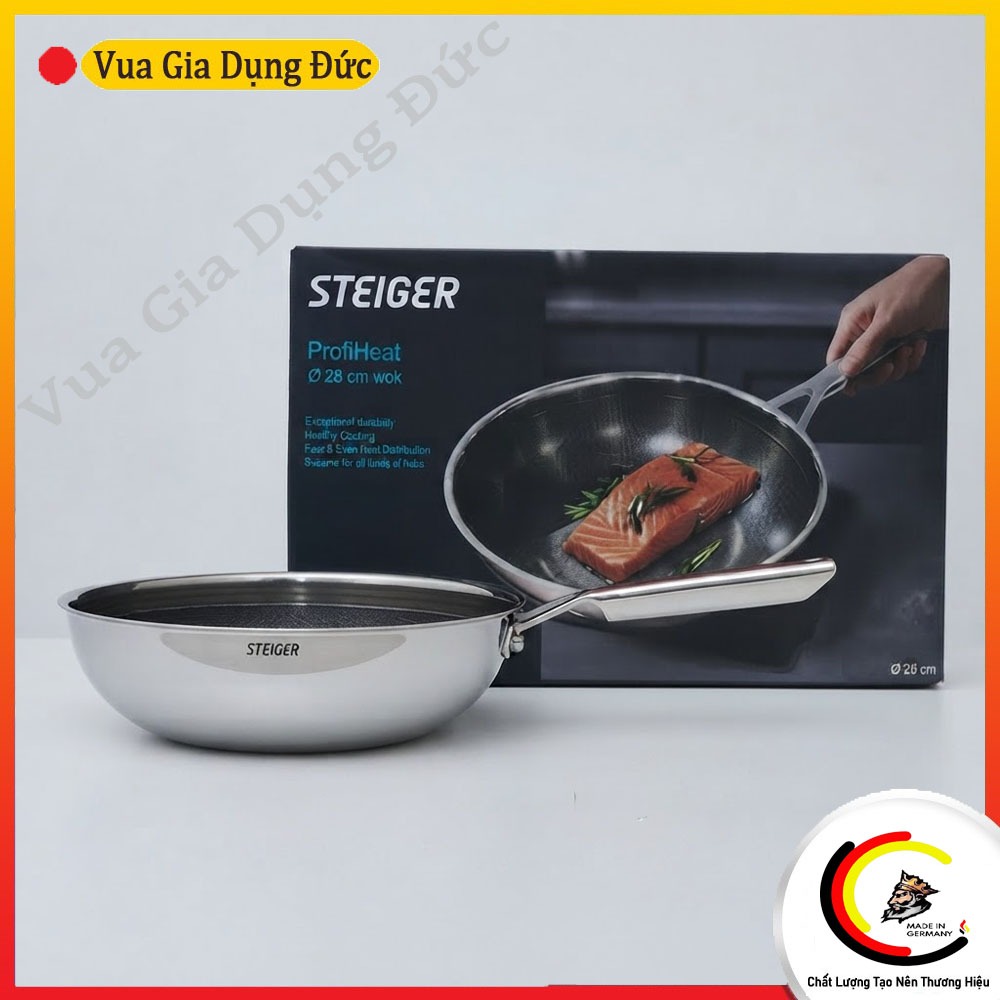 CHẢO XÀO CHỐNG DÍNH STEIGER PROFIHEAT 28CM WOK